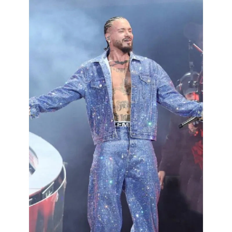 Coachella J Balvin 2k24 Blue Jacket