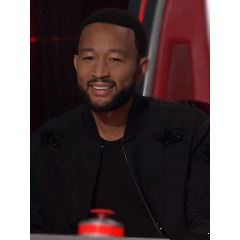The Voice S25 John Legend Black Embellished jacket