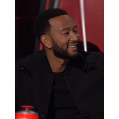 The Voice S25 John Legend Black Embellished jacket