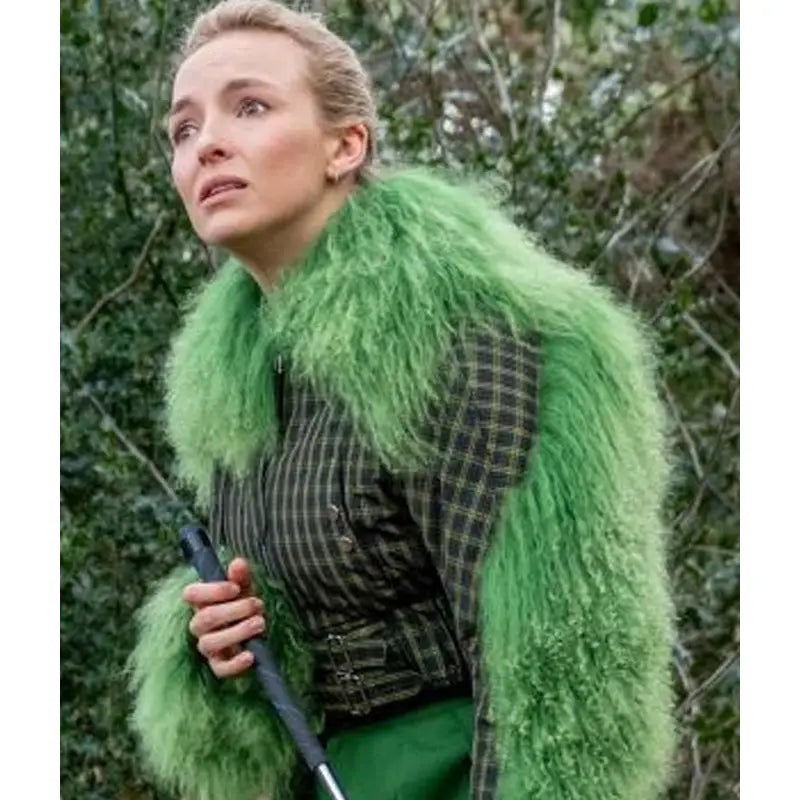 Brown Killing Eve S03 Jodie Comer Cropped Jacket