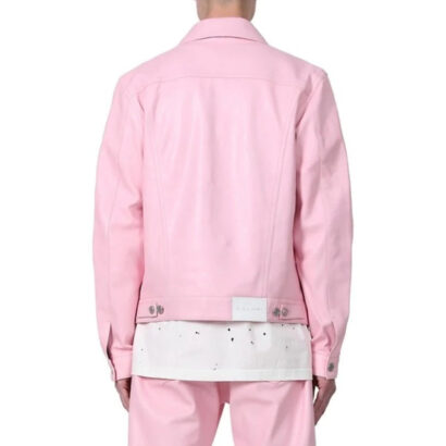 The View Ludacris Pink Leather Pink Jacket