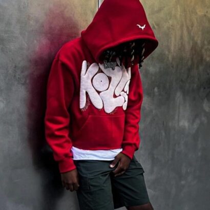 Y2k Kozy Red Pullover Red Hoodie