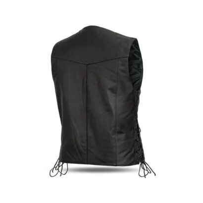 Classic Western Style Leather Men’s Vest