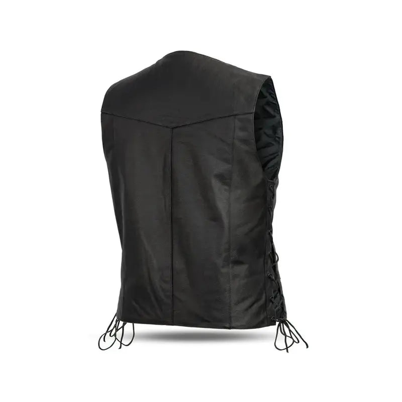 Classic Western Style Leather Men’s Vest