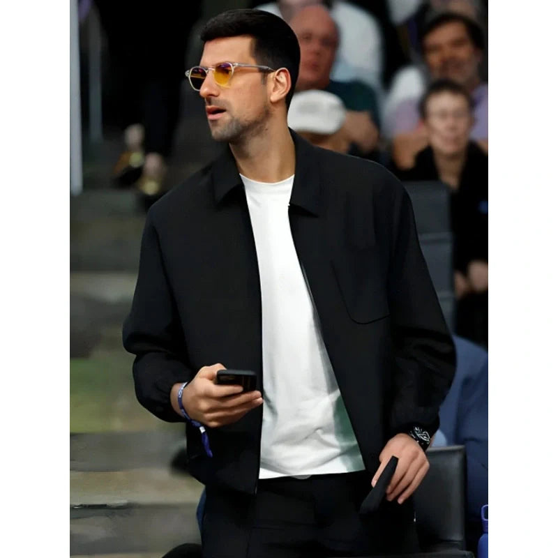 NBA Novak Djokovic Black Jacket
