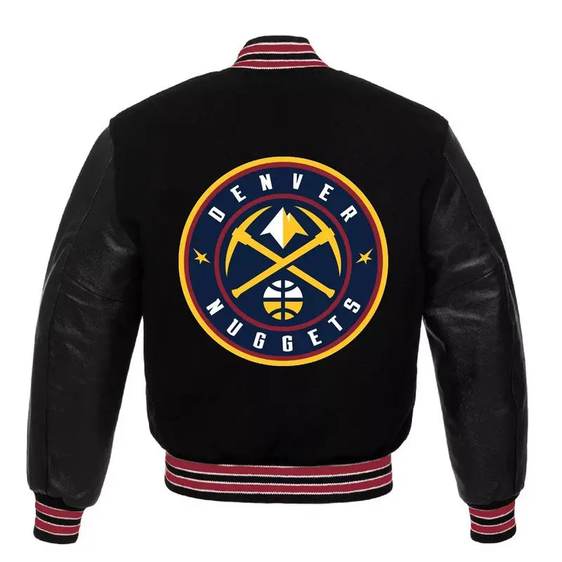 NBA_Denver_Nuggets_Varsity_Black_Jacket