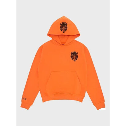 Orange Chrome Hearts Pullover Hoodie