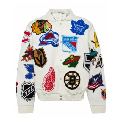 Peso Pluma White Hockey Jacket