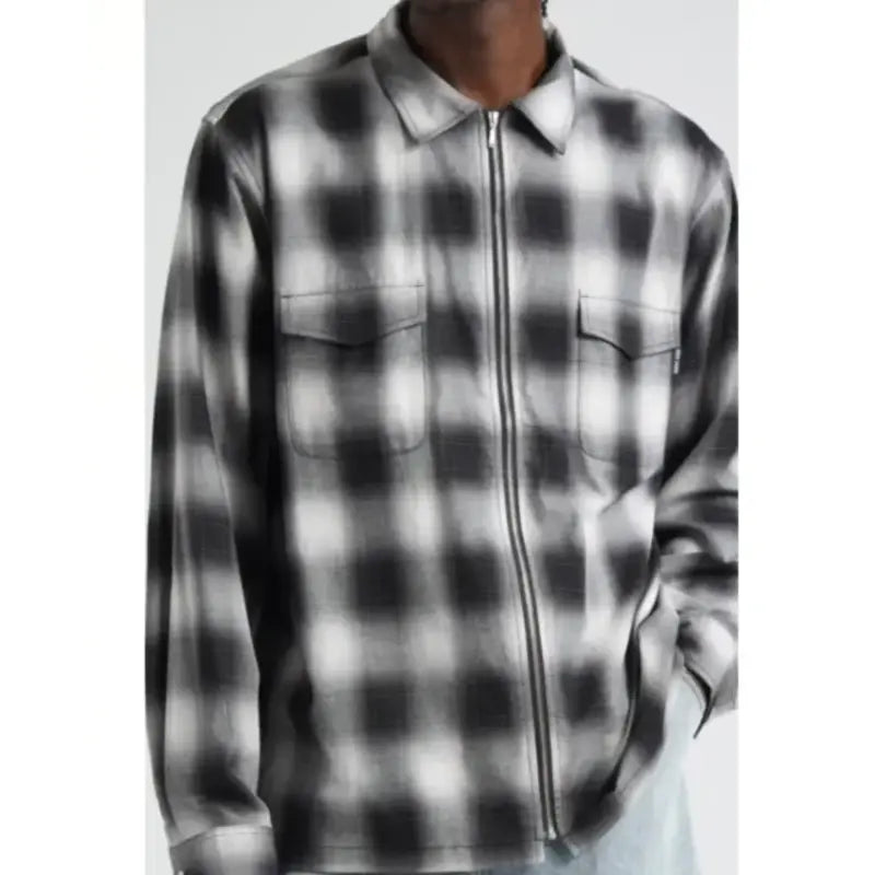 Chace Crawford Press Junket 2024 Checked Jacket