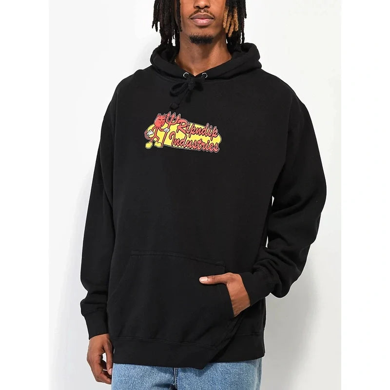 RIPNDIP x World Industries Black Unisex Hoodie