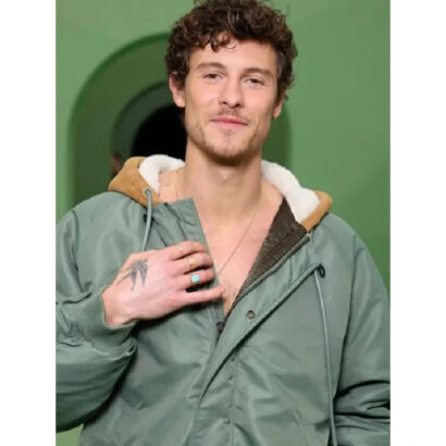 Shawn Mendes Loewe Hooded Bomber Jacket