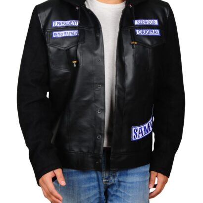 Sons of Anarchy Hooded Leather Jacket