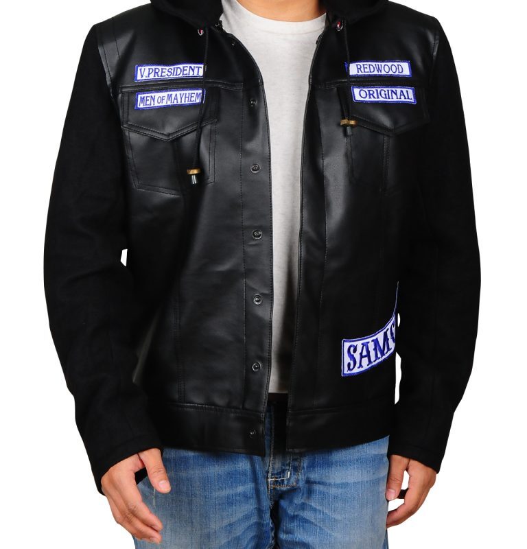Sons of Anarchy Hooded Leather Jacket