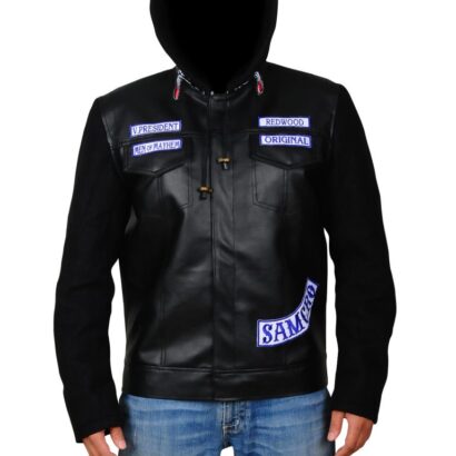 Sons of Anarchy Hooded Leather Jacket