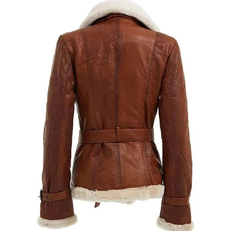 Trending Style Shearling Leather Jacket