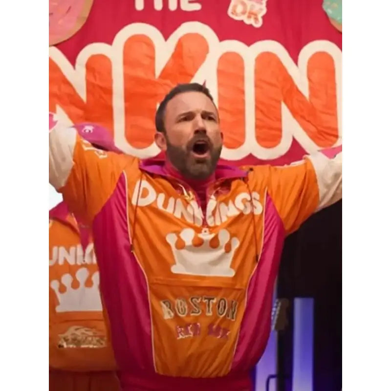 Ben Affleck Super Bowl Orange Dunkings Tracksuit