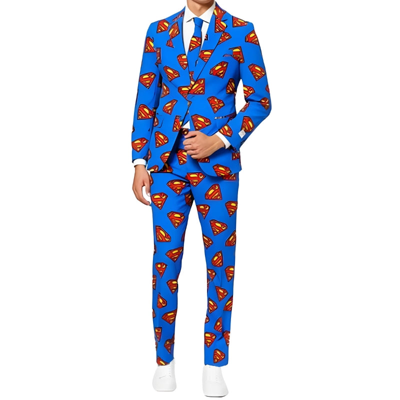 Super Man Blue Tuxedo