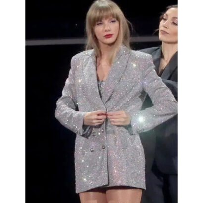 Eras Tour Taylor Swift Silver Blazer