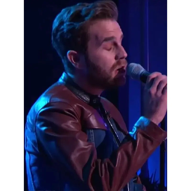 Ben Platt The Kelly Clarkson Show Trimmed Denim Jacket