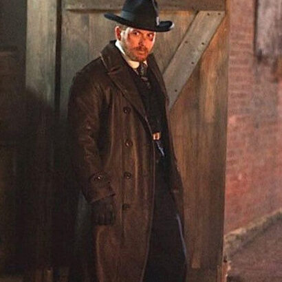 Yellowstone Cole Hauser Leather Long Coat