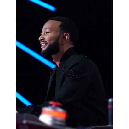 The Voice S25 John Legend Black Embellished jacket
