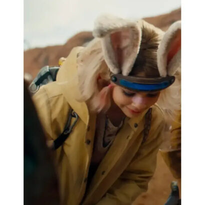 Ariana Greenblatt Borderlands Yellow Hooded Coat