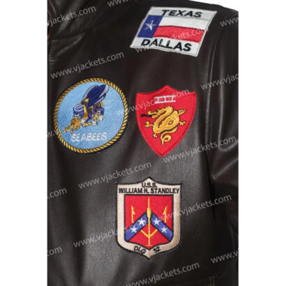 Top Gun Tom Cruise Brown Leather Jacket