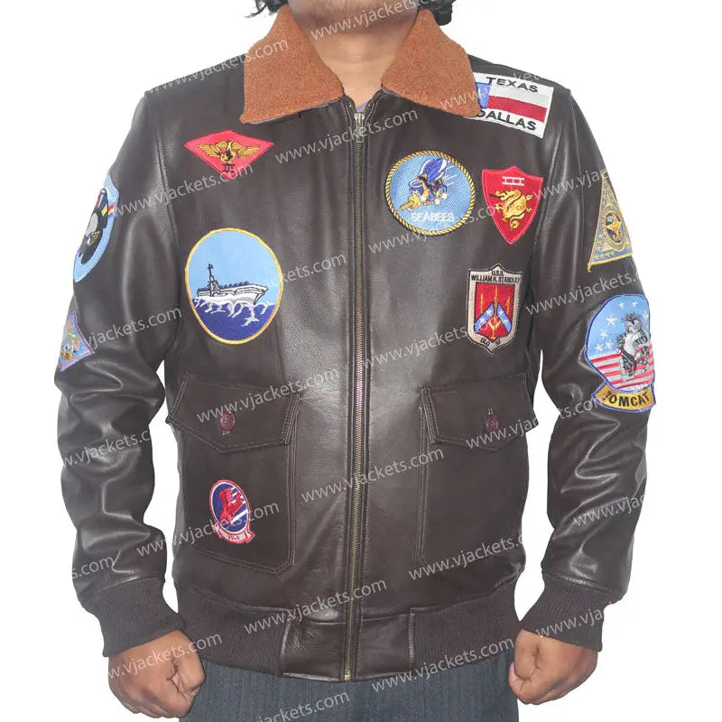 Top Gun Tom Cruise Leather Jacket