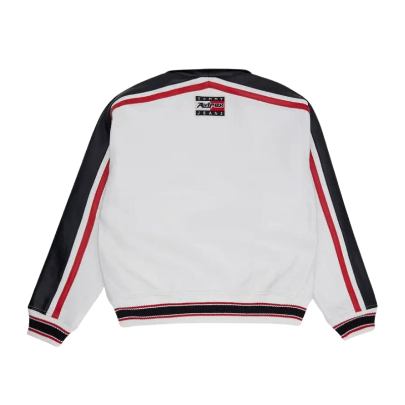 Tommy Hilfiger x Avirex White Leather Jacket