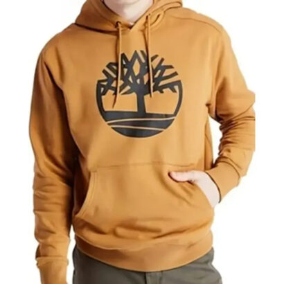 Tree Logo Brown Pullover Hoodie
