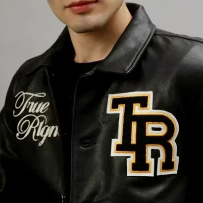 True Religion Black Leather Jacket