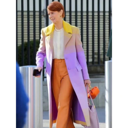 Cynthia Nixon Ombre  And Just Like That S02 Coat