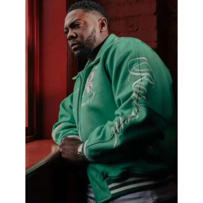 Supacell Rapman Green Wool Varsity Jacket