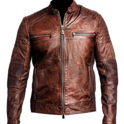Soul revolver cafe Racer Biker Leather Jacket