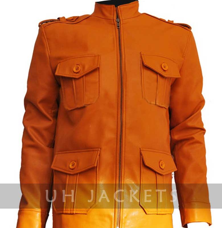 Clark Chester Vintage Men's  Jacket Military Coat Camel Brown