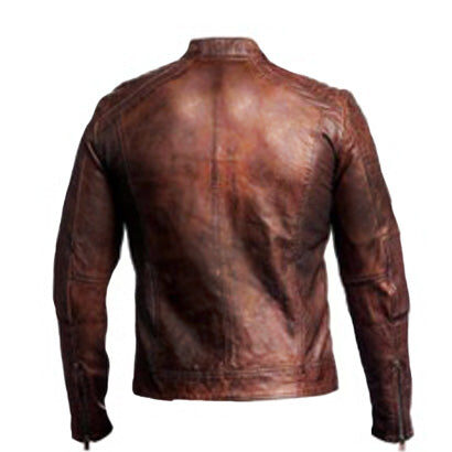 Soul revolver cafe Racer Biker Leather Jacket