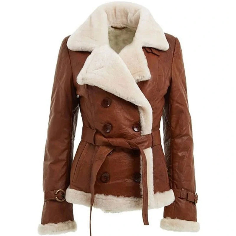 Trending Style Shearling Leather Jacket