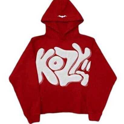 Y2k Kozy Red Pullover Red Hoodie