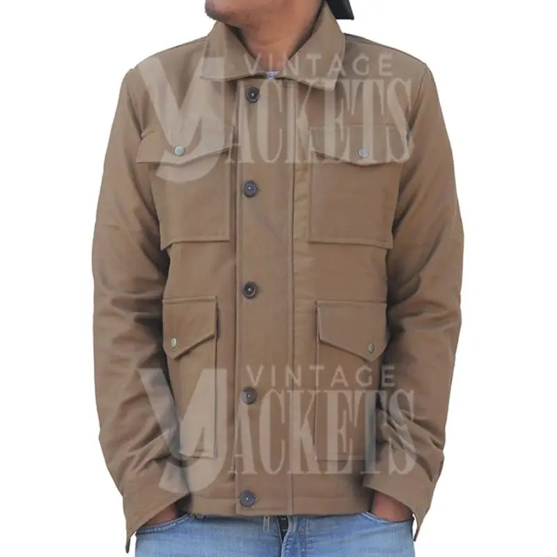 John Dutton Brown Cotton Jacket