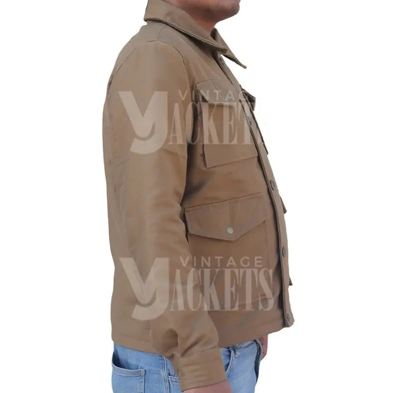 John Dutton Brown Cotton Jacket