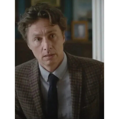 French Girl 2024 Gordon Kinski Checked Gray Blazer