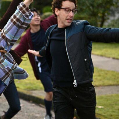 Zoey’s Extraordinary Playlist Noah Weisberg Black Bomber Jacket