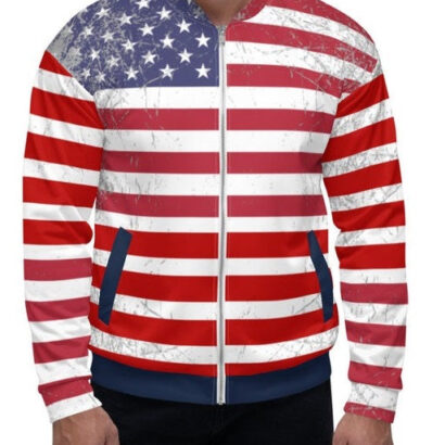 American Flag Unisex Bomber Jacket