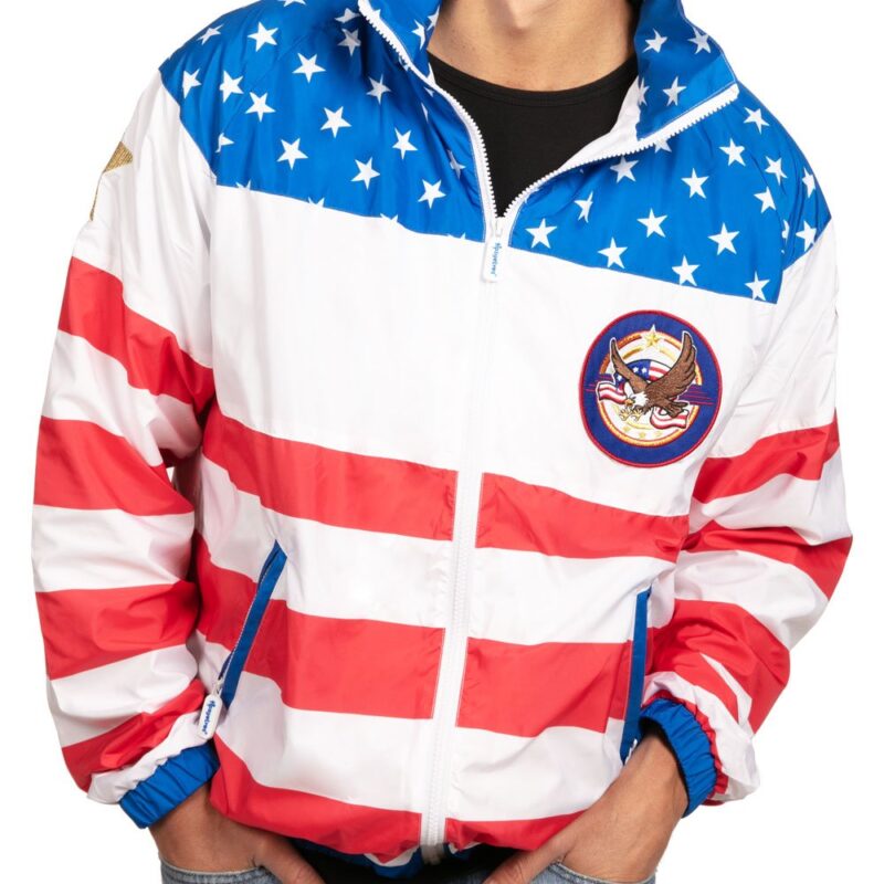 American Flag Windbreaker Jacket