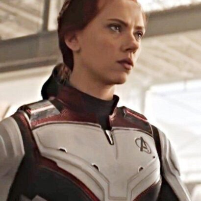 Avengers Endgame 2019 Captain America Natasha Romanov Leather Jacket