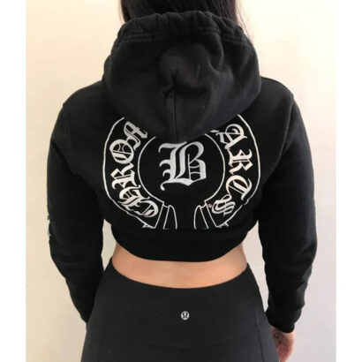 Chrome Hearts Zip Up Cropped Women’s Hoodie