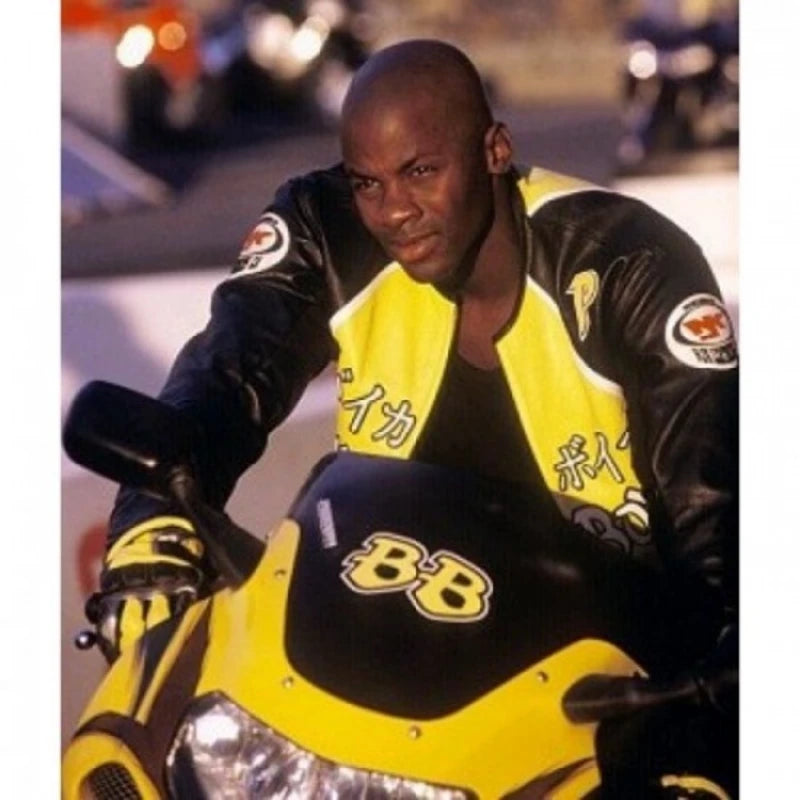 Biker Boyz Derek Luke Yellow Motorcycle Leather Jacket