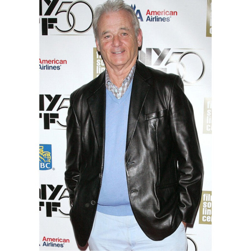 Bill Murray Black Leather Jacket