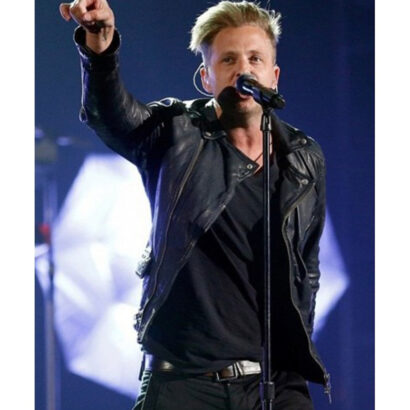 Billboard Ryan Tedder Black Leather Jacket