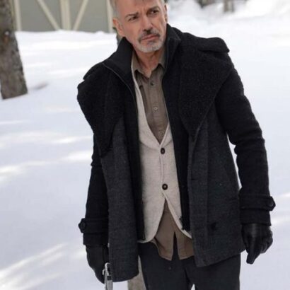 Fargo Lorne Malvo Grey Shearling Coat